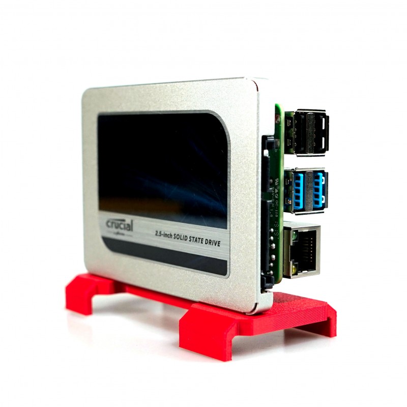 TerraPi Raspberry Pi Case with SSD or HDD 2.5″ support / Pi NAS Server Case with FAN Hat